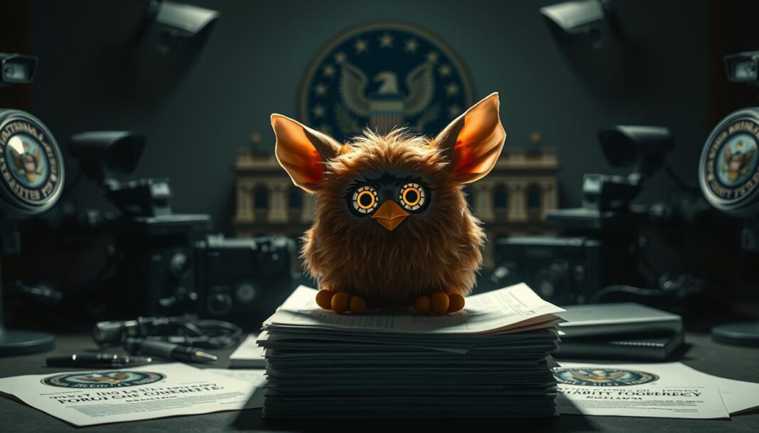 in which year were furby toys banned from the us national security agency